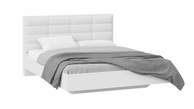 Кровать без подъемного механизма «Агата» Белый в Алдане - aldan.katalogmebeli.com | фото 1