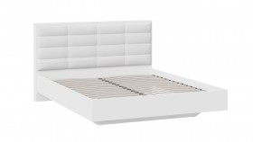 Кровать без подъемного механизма «Агата» Белый в Алдане - aldan.katalogmebeli.com | фото 2