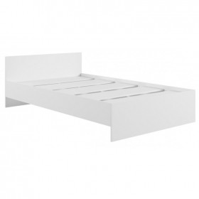 Кровать без ящ. М1200 Мадера Белый в Алдане - aldan.katalogmebeli.com | фото