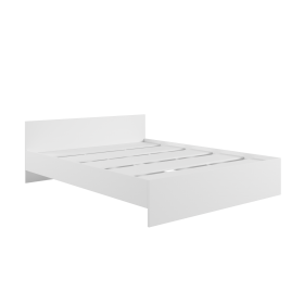 Кровать без ящ. М1400 Мадера Белый в Алдане - aldan.katalogmebeli.com | фото