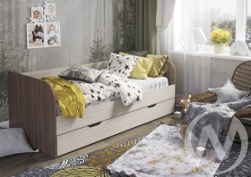 Кровать детская Балли 2-х уровневая (шимо темный/шимо светлый) в Алдане - aldan.katalogmebeli.com | фото