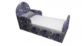Кровать детская Соня (Печать Филин (синий), 1 категория) в Алдане - aldan.katalogmebeli.com | фото