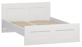 Кровать двухспальная Сириус 1200мм белый в Алдане - aldan.katalogmebeli.com | фото
