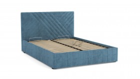 Кровать Гамма ш. 1400 (с основанием для хранения) (велюр тенерифе дасти блю) в Алдане - aldan.katalogmebeli.com | фото 2