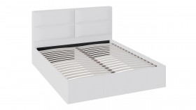 Кровать «Глосс» с мягкой обивкой тип 1 (1600) (Белая) в Алдане - aldan.katalogmebeli.com | фото