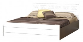 Кровать Корсика-1 1.6 (Венге/Белый глянец) в Алдане - aldan.katalogmebeli.com | фото