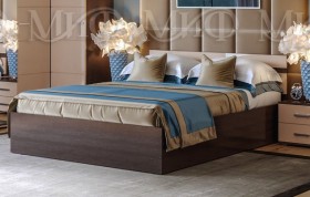 Кровать Нэнси 1,4м (Венге/капучино глянец) в Алдане - aldan.katalogmebeli.com | фото
