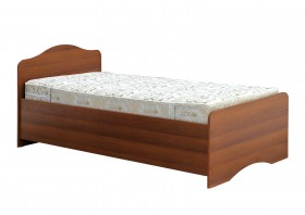 Кровать одинарная 900-1 без матраса (круглые спинки) Орех Таволато в Алдане - aldan.katalogmebeli.com | фото