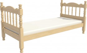 Кровать одинарная Аленка из массива сосны 800*1890 Сосна в Алдане - aldan.katalogmebeli.com | фото 3
