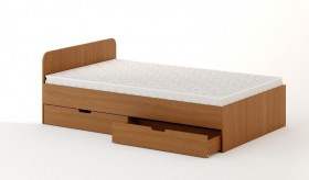 Кровать с ящиками 1200 (Бук темный) в Алдане - aldan.katalogmebeli.com | фото