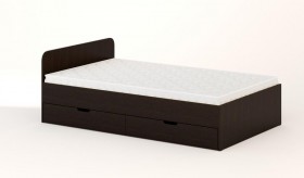 Кровать с ящиками 1200 (Венге) в Алдане - aldan.katalogmebeli.com | фото