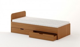 Кровать с ящиками 900 (Бук темный) в Алдане - aldan.katalogmebeli.com | фото 1