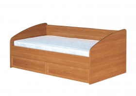 Кровать с ящиками с задней спинкой 900-1 без матраса Вишня Оксфорд в Алдане - aldan.katalogmebeli.com | фото