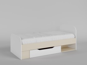 Кровать Санни 1650х750 (Белый/корпус Клен) в Алдане - aldan.katalogmebeli.com | фото
