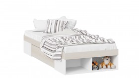 Кровать «Сканди» с ящиком Дуб Гарден/Белый в Алдане - aldan.katalogmebeli.com | фото