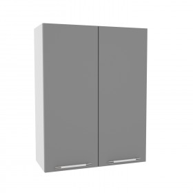 Квадро ВП 700 шкаф верхний высокий (Ваниль кожа/корпус Серый) в Алдане - aldan.katalogmebeli.com | фото