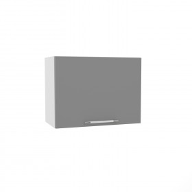 Квадро ВПГ 600 шкаф верхний горизонтальный высокий (Ваниль кожа/корпус Серый) в Алдане - aldan.katalogmebeli.com | фото