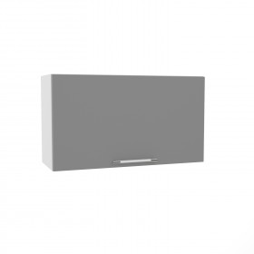 Квадро ВПГ 800 шкаф верхний горизонтальный высокий (Ваниль кожа/корпус Серый) в Алдане - aldan.katalogmebeli.com | фото