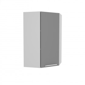 Квадро ВПУ 550 шкаф верхний угловой высокий (Железо/корпус Серый) в Алдане - aldan.katalogmebeli.com | фото
