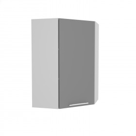 Квадро ВПУ 600 шкаф верхний угловой высокий (Лунный свет/корпус Серый) в Алдане - aldan.katalogmebeli.com | фото