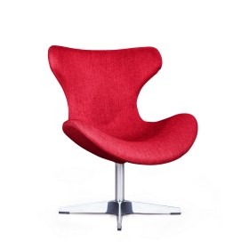 Лаунж кресло Vibe, рогожка красный в Алдане - aldan.katalogmebeli.com | фото