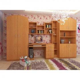 Детская Мишутка Комплект мебели (Вишня оксфорд) в Алдане - aldan.katalogmebeli.com | фото 1