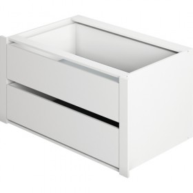 Модуль с ящиками для шкафа 600 Белый снег в Алдане - aldan.katalogmebeli.com | фото