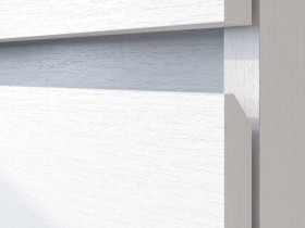 Модульная система "Токио" Комод 4 ящика Белый текстурный / Белый текстурный в Алдане - aldan.katalogmebeli.com | фото 4