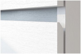 Модульная система "Токио" Пенал двухстворчатый Белый текстурный / Белый текстурный в Алдане - aldan.katalogmebeli.com | фото 3