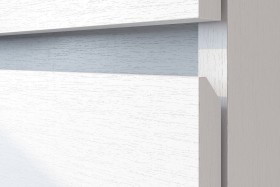 Модульная система "Токио" Тумба прикроватная Белый текстурный / Белый текстурный в Алдане - aldan.katalogmebeli.com | фото 4