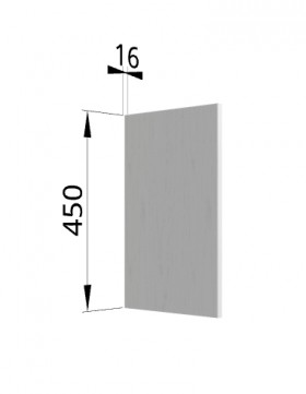 Панель торцевая (для шкафа горизонтального высокого) ВПГ Гарда (Белый) в Алдане - aldan.katalogmebeli.com | фото