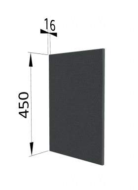 Панель торцевая (для шкафа горизонтального высокого) ВПГ Квадро (Железо) в Алдане - aldan.katalogmebeli.com | фото
