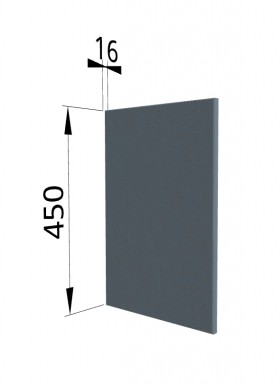 Панель торцевая (для шкафа горизонтального высокого) ВПГ Квадро (Лунный свет) в Алдане - aldan.katalogmebeli.com | фото