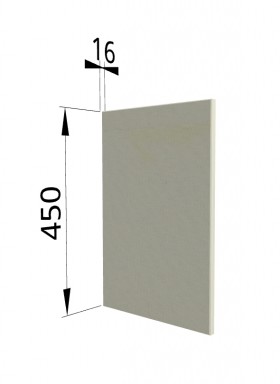 Панель торцевая (для шкафа горизонтального высокого) ВПГ Квадро (Ваниль кожа) в Алдане - aldan.katalogmebeli.com | фото