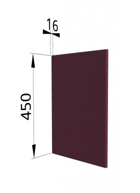 Панель торцевая (для шкафа горизонтального высокого) ВПГ Квадро (Виноград) в Алдане - aldan.katalogmebeli.com | фото