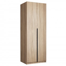Шкаф 2-х дверный Локер "гармошка" Дуб Сонома (штанга) в Алдане - aldan.katalogmebeli.com | фото