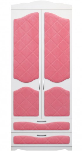 Шкаф 2-х створчатый с ящиками серии Иллюзия 89 Розовый в Алдане - aldan.katalogmebeli.com | фото