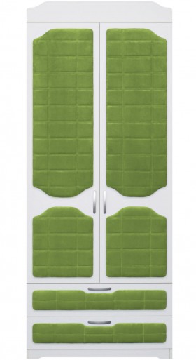 Шкаф 2-х створчатый с ящиками серии Спорт 76 Зелёный в Алдане - aldan.katalogmebeli.com | фото