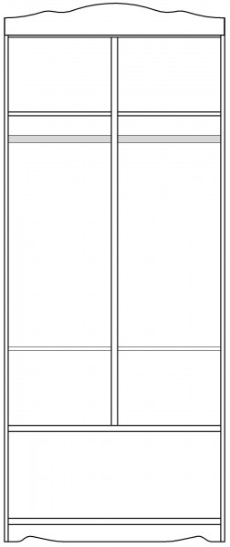Шкаф 2-х створчатый серии Иллюзия 71 Бордовый в Алдане - aldan.katalogmebeli.com | фото 5