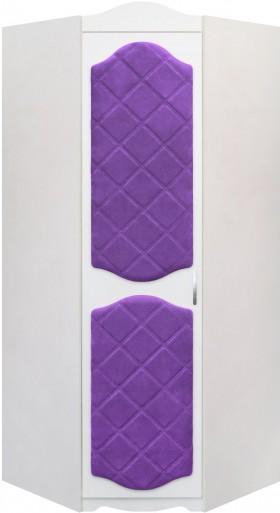 Шкаф угловой Иллюзия 32 Фиолетовый в Алдане - aldan.katalogmebeli.com | фото