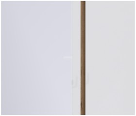 Веста СБ-2258 Шкаф 3х дверный с зеркалом Дуб Бунратти/Белый глянец в Алдане - aldan.katalogmebeli.com | фото 2
