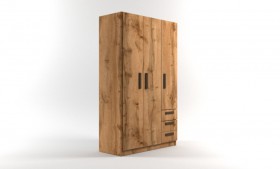 Шкаф 3-х створчатый с ящиками Шервуд (Дуб Вотан) в Алдане - aldan.katalogmebeli.com | фото