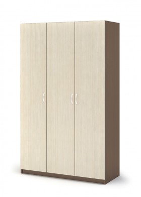Шкаф 3-х створчатый ШК 557 Спальня Basya (шимо темный/шимо светлый) в Алдане - aldan.katalogmebeli.com | фото 1