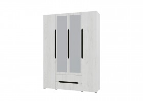 Шкаф 4-х створчатый с ящиками и зеркалами Вега (Прованс) в Алдане - aldan.katalogmebeli.com | фото