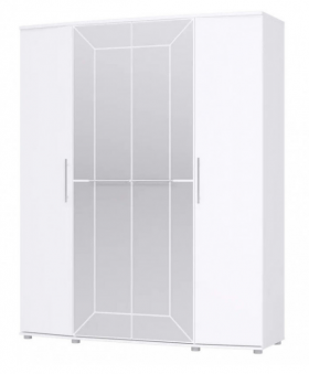 Шкаф 4х дверный Амели 1805 Белый в Алдане - aldan.katalogmebeli.com | фото 1