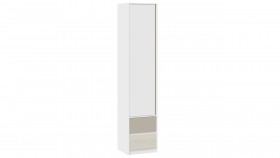 Шкаф для белья комбинированный «Сканди» Дуб Гарден/Белый/Глиняный серый в Алдане - aldan.katalogmebeli.com | фото