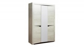 Шкаф для одежды "Лючия" (3-х дв.) (венге / белый) в Алдане - aldan.katalogmebeli.com | фото