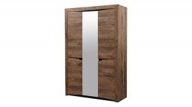 Шкаф для одежды "Лючия" (3-х дв.) (кейптаун/зеркало) в Алдане - aldan.katalogmebeli.com | фото