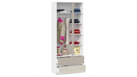 Шкаф для одежды комбинированный «Сканди» Дуб Гарден/Белый/Глиняный серый в Алдане - aldan.katalogmebeli.com | фото 3