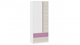 Шкаф для одежды комбинированный «Сканди» Дуб Гарден/Белый/Лиловый в Алдане - aldan.katalogmebeli.com | фото 1